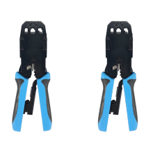 2X Krimpovací kleště RJ45 pro síťové konektory 10P 8P 6P 4P Krimpovací kleště Odizolovací kleště