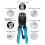 2X RJ45 Network Crimper 10P 8P 6P 4P Crimping Tools Stripper 4