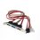 2X PC SATA para ESATA e 4 pinos IDE Molex Power PCI Bracket Slot Cable 3