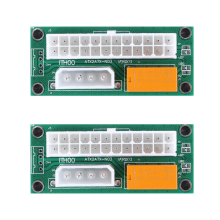 Adaptor de alimentare cu sursă dublă, pachet de 2, de la 24 de pini la Molex cu 4 pini pentru miner BTC
