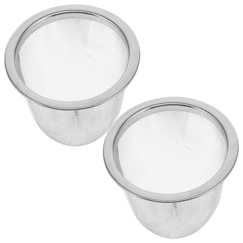 Fine Tea Strainer Stainless Steel Tea Infuser Home Use Silver 6.00X6.00X5.00CM 2Pack 1