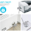 Adhesive Security Plate with Slot for Lock Down Laptops(Silver 2Pack) 5