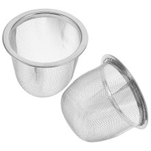 Fine Tea Strainer Stainless Steel Tea Infuser Home Use Silver 6.00X6.00X5.00CM 2Pack