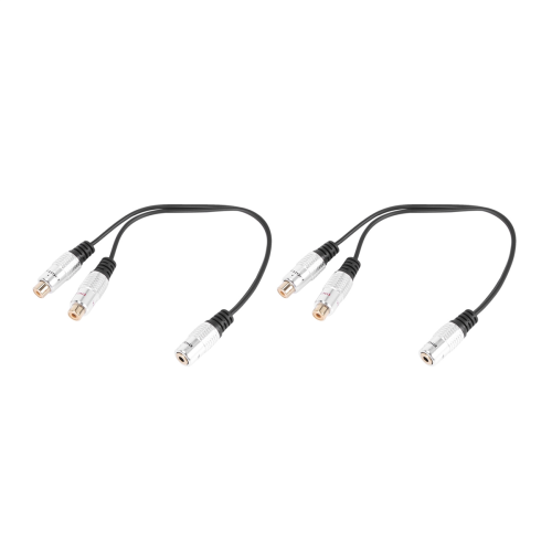 3,5 mm (1/8 tomme) Jack stereolydsplitter Y-adapterkabel (25 cm)