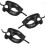Masquerade Mask Props Party Mask Cosplay Half Mask Black 3Pcs 4