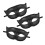 Masquerade Mask Props Party Mask Cosplay Half Mask Black 3Pcs 5