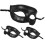 Masquerade Mask Props Party Mask Cosplay Half Mask Black 3Pcs 2