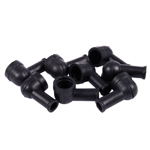 8 Pcs 15mm x 8mm Black PVC Battery Terminal Insulating Covers Boots 1