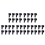 8 Pcs 15mm x 8mm Black PVC Battery Terminal Insulating Covers Boots 1