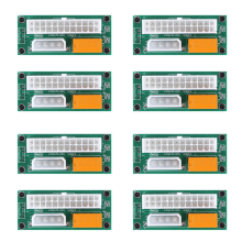 Adaptor de alimentare cu sursă dublă, pachet de 2, de la 24 de pini la Molex cu 4 pini pentru miner BTC