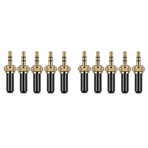 5 stk. 3,5 mm stikforbindelse Mini 3,5 mm skruelås stereo jackstik