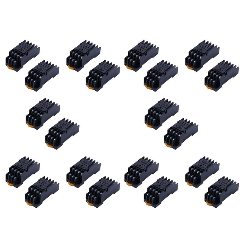 2Pcs Pyf14a Din Rail Power Relay Socket Base 14 Pin For My4nj Hh54p 4712799990160