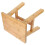 Small Round Stool Bamboo Stool Height Adjustment for Home Use 24.00X24.00X20.00CM 1Pcs 2
