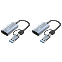 4K - Kompatibel med Type-C+USB videooptagelseskort 1080P
