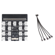 Scheda breakout con adattatore per server con modulo di alimentazione per display LED a 6 pin e 17 porte
