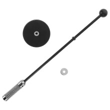 Flag Mounting Car Flag Pole Magnetic Pole Holder Vehicle Decoration Black 36.80X6.60X6.60CM 1Pcs