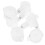 Plastic Caster Wheel Smooth Movement Pet Cage Furniture 4Pcs 1