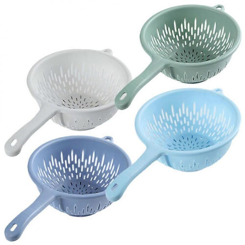 Small Plastic Colander for Washing Vegetables, Space-saving and for Daily Use 1