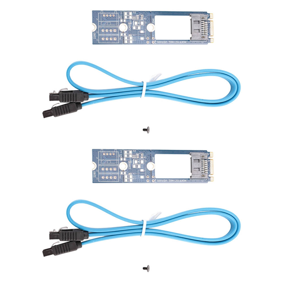 Photos - Cable (video, audio, USB) Markenlos M2 SATA Adapter Convert Card B-M KEY M.2 NGFF Support 2242 2260 2280 