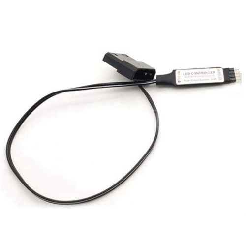 Computerventilatorlyseffektcontroller, 5V 3-benet/12V 4-benet RGB-ventilator 2