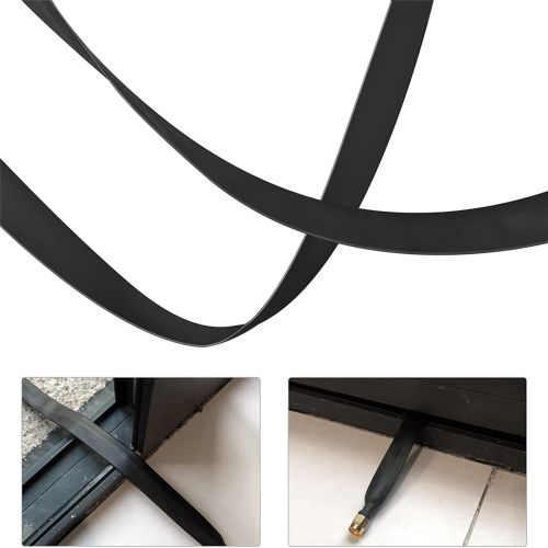 Επίπεδο καλώδιο LoRa RP-SMA αρσενικό σε RP-SMA θηλυκό παράθυρο για LoRa WiFi 1