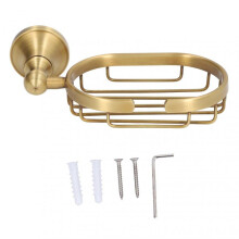 Vintage Brass Soap Dish, Luxury Bathroom Accessories Soap Saver with Rustproof Stainless Steel for Dry And Clean Storage In Bathroom Toilet Kitchen