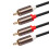 Til 2 koaksial lydkabel 3,5 jack stereo lydkabel 1 m 5