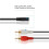 Stereo audio kabel 2x 3,5mm jack samec-samice 5