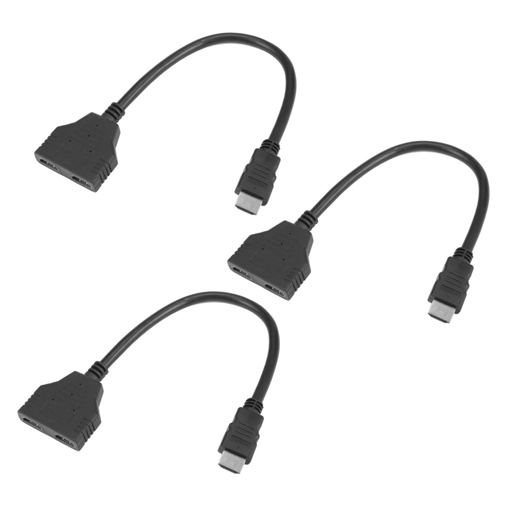 2X 1080P-Poort Mannelijk Naar 2 Vrouwelijk 1 In 2 Uit Splitterkabeladapter-image