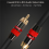 Cable de audio digital macho para altavoz HiFi, subwoofer, cable AV de 0,5 m 5