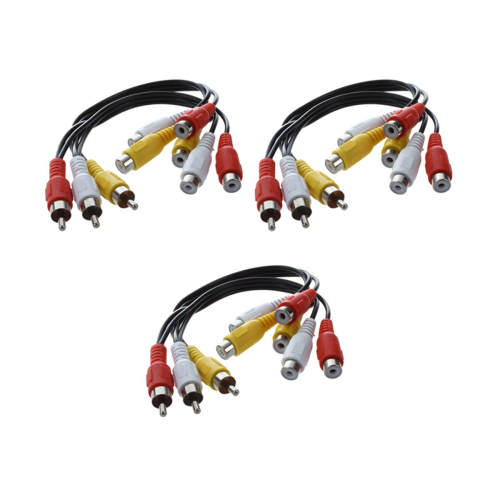 Stecker auf 6 Buchsen Audio-Video-AV-Adapterkabel