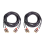 Audio kabel 2 samec-samec Pozlacený audio kabel 1