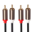 Audio kabel 2 samec-samec Pozlacený audio kabel 6