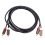 Audio kabel 2 samec-samec Pozlacený audio kabel 3