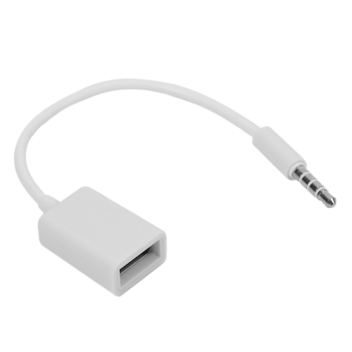 Câble USB-C Vers Jack Audio Femelle PH26 - Compatible Honor X30 Max Et Autres - Blanc 12cm