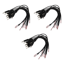 10 stk. hannplugg til bar ende 2-polet mono 1/8 tommers 3,5 mm jack-kabel