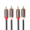 til 2 koaksial lydkabel 3,5 jack stereo lydkabel 1 m 6