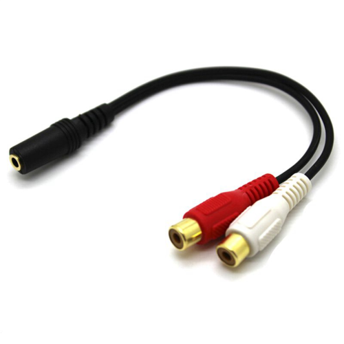 Stereo audio kabel 2x 3,5mm jack samec-samice 1