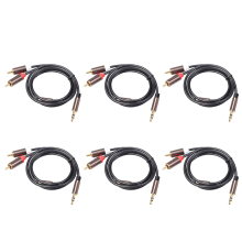 3,5 mm til lydkabel for forsterkere, lyd, bil, aux, mobiltelefon