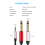 Καλώδιο ήχου προσαρμογέα Jack 3,5 mm σε διπλό 6,5 mm για κιθάρα, μίξερ, μπάσο 4