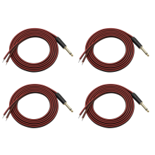 1/4 naar luidsprekerkabel, audiokabel naar 6,35 mm mannelijke mono-adapter