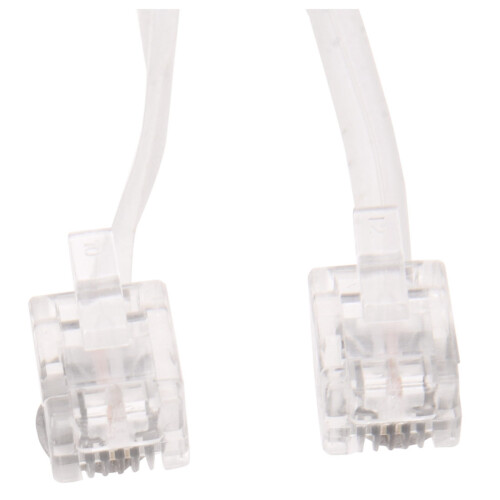 Hvit 6P2C RJ11-plugg telefonmodemlinje, 14M for fasttelefon 1