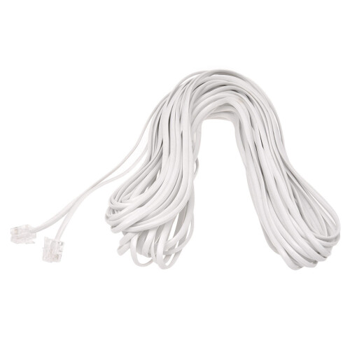 Hvit 6P2C RJ11-plugg telefonmodemlinje, 14M for fasttelefon 2