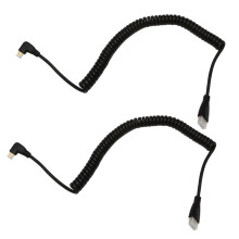 Linkshoekige micro- naar mannelijke kabel uitgerekte lengte