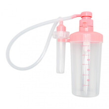 Vaginal Cleansing System for Women, Doctor Recommended Easy to Clean Comfortable Free Choice, Health Oriented Manual Pressure Clean (500ML, Pink)