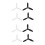 8 hélices de rechange pour drone Parrot Bebop 2, noir et blanc 1