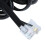 6P6C RJ11 Telefonforlængerkabel Faxmodem 5M Længde Sort 4