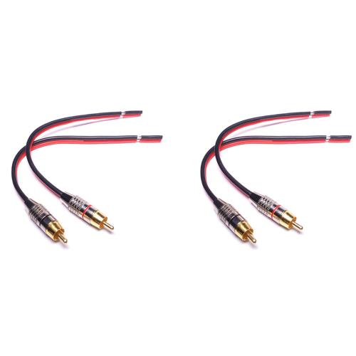Luidsprekerkabels naar stekkeradapter, 2-kanaals (30 cm)