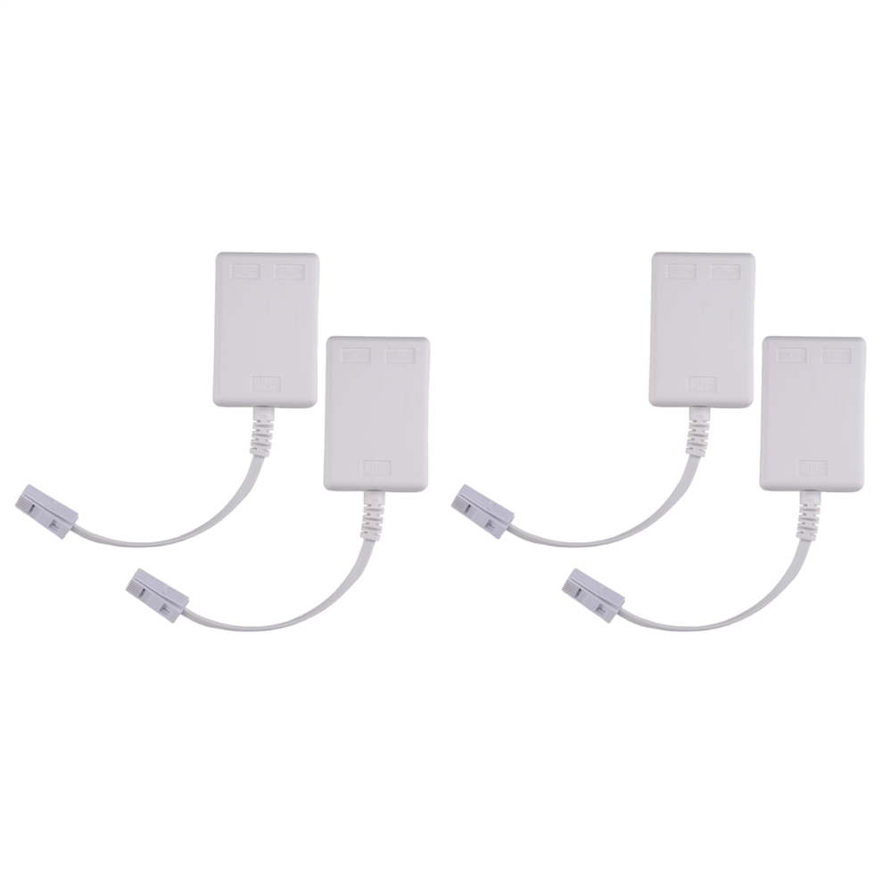 Bt Plug To Adsl Rj11 Broadband Internet Microfilter Splitter 4 Pack 4712799926190