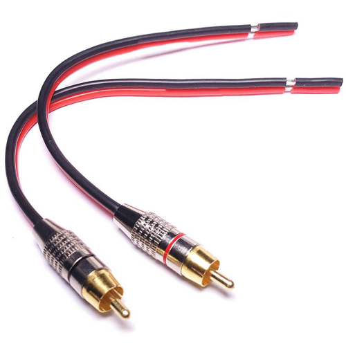 Luidsprekerkabels naar stekkeradapter, 2-kanaals (30 cm) 1